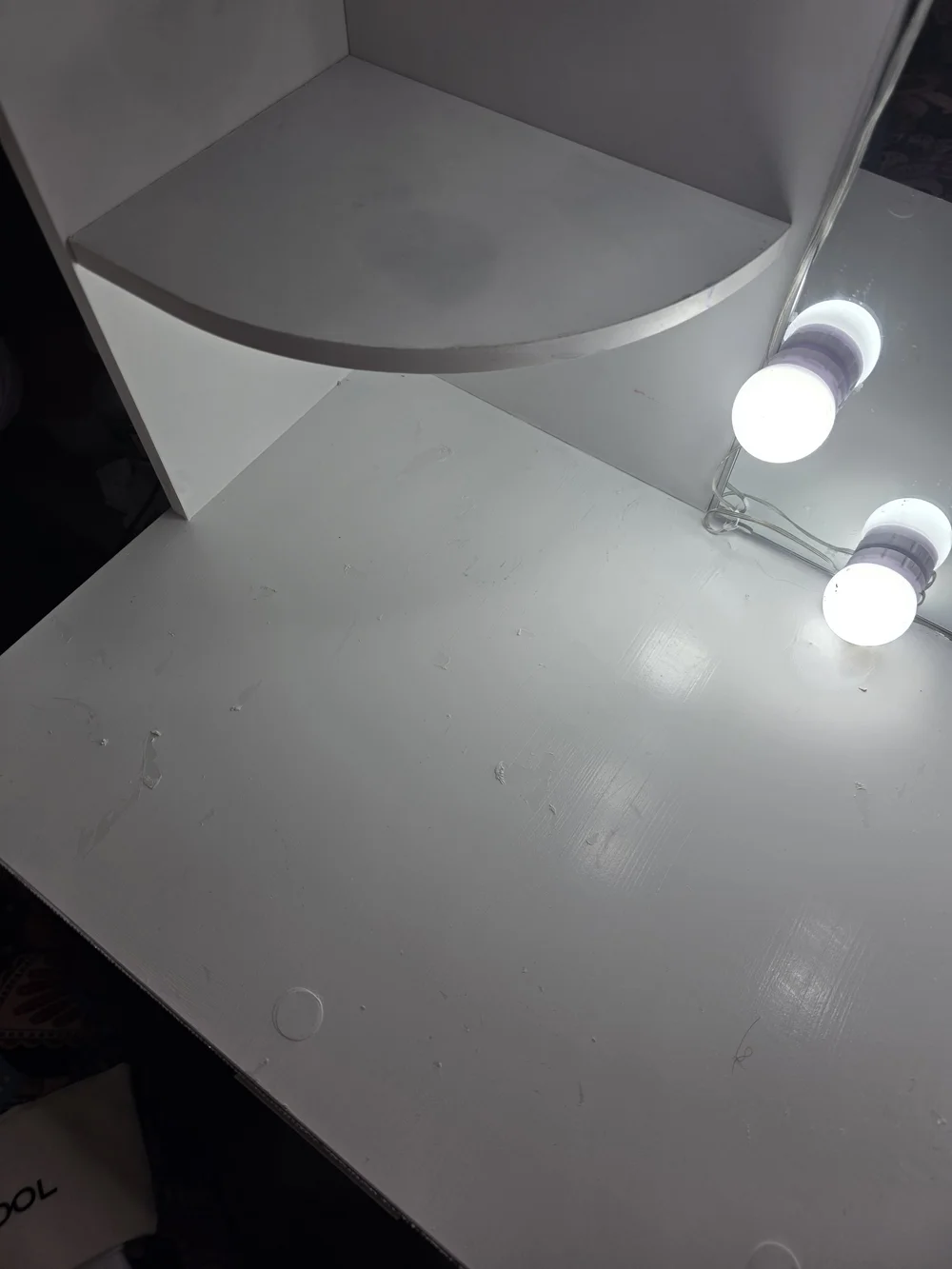 White Vanity Dressing Table with Lights - Brand